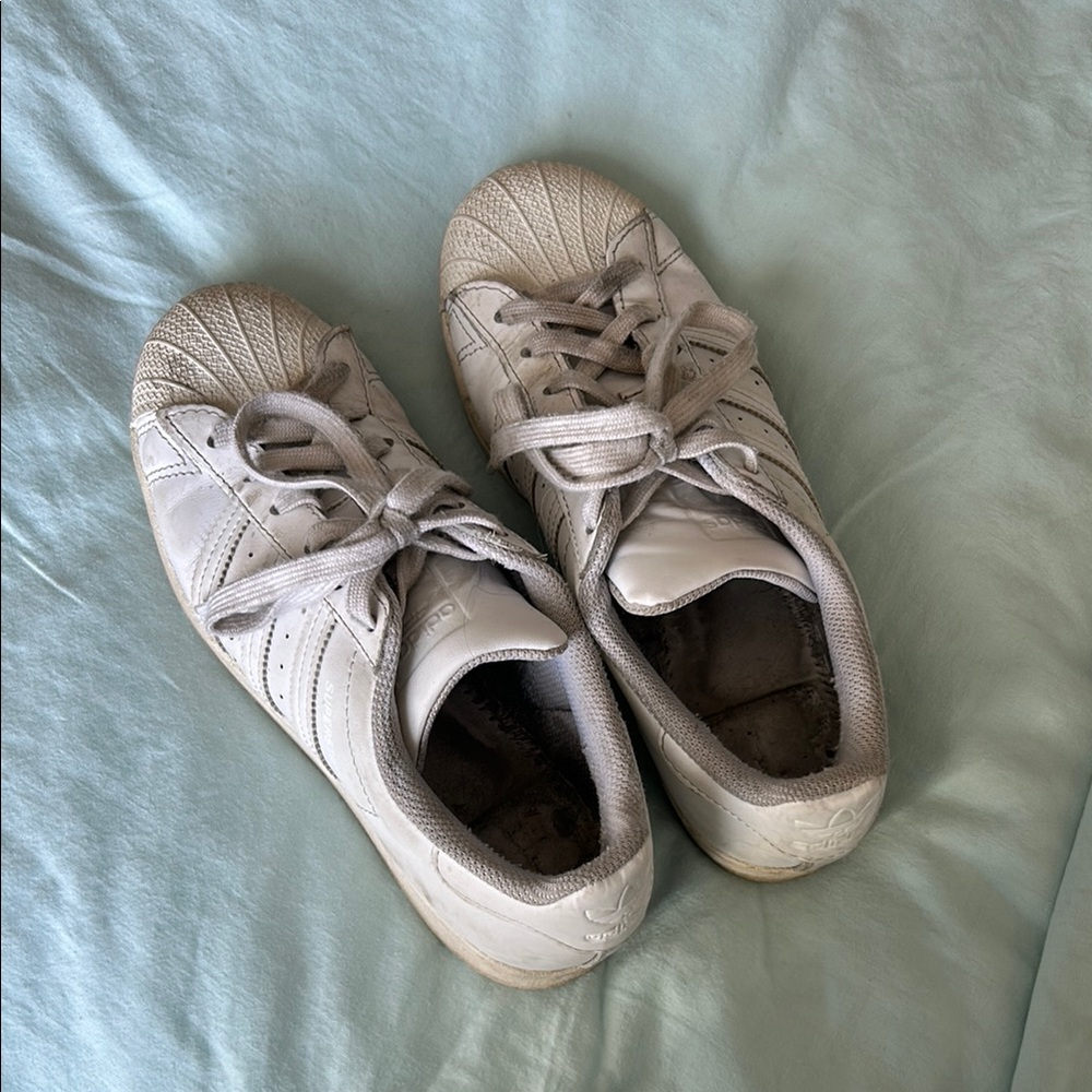 Adidas Off-White Shell Toe Sneakers